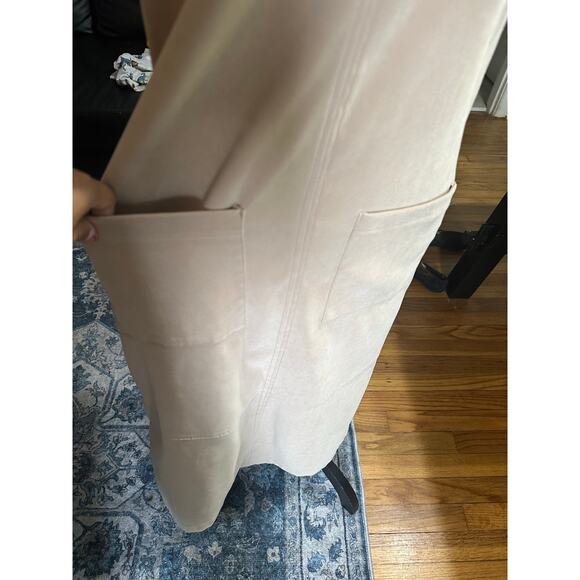 Vintage Travel Smith Beige Sleeveless Dress – Size S Classic Minimalist Style - Picture 2 of 6